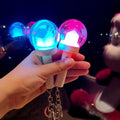 New Arrival Mini LED Light Castle Pendant Keyrings Customizable LED Glow Stick Keychain for Concerts