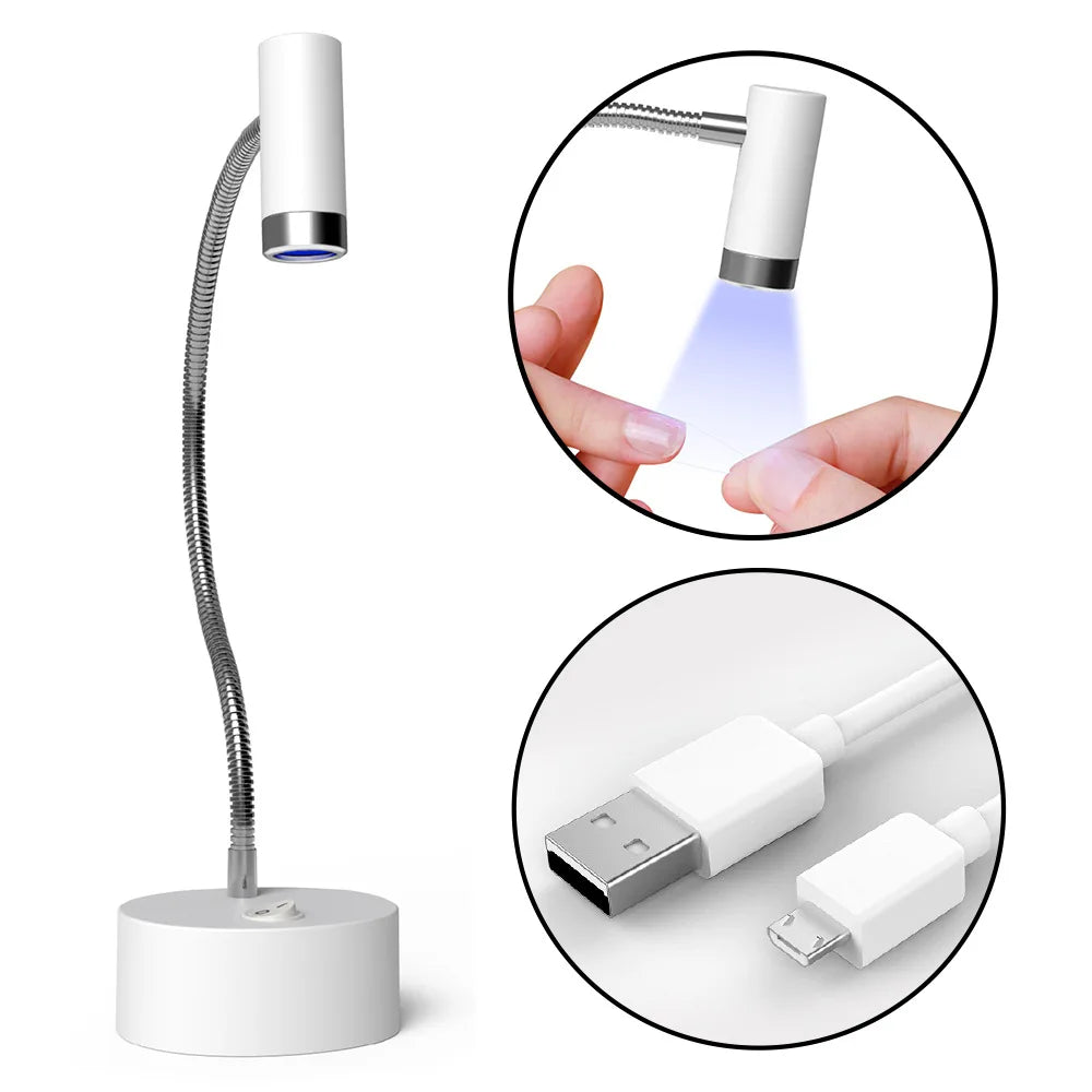 GRS New 3W UV LED Touch Sensering Nail Dryer Polish UV Gel Foldable Polish Lamp UV Nail Light for Beauty GRS 100% Recycle
