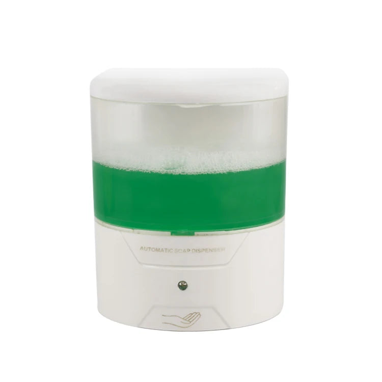 Plastic Wall Mounted 600ml Refillable Bottle Auto Sensor Liquid Soap Dispenser
