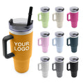 40oz Cups Custom Tumblers Stainless Steel Vacuum Insulated 40oz Tumbler With Handle Straw