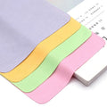 Custom Logo Printed Suede Chamois Eyeglass Fabric Microfiber Glasses Lens Cleaning Cloths