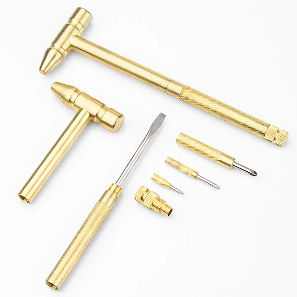 Mini Multifunctional Hammer and Electrical Repair Tools DIY Tool Screwdriver Hammer Five in One Hammer Screwdriver