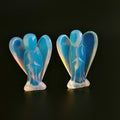 Huiying Carved 1.5 Inch Natural Opalite Crystal Angel Carving for Sale Crafts