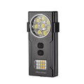 Super Bright Portable LED Flashlight 10 Lighting Modes ABS Body USB Rechargeable for Diving Outdoor Work EDC Keychain