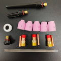 Alumina Nozzle Collet Body Electrode Insulator TIG Welding Torch Consumables Kit for WP-17/18/26 53N 18pcs