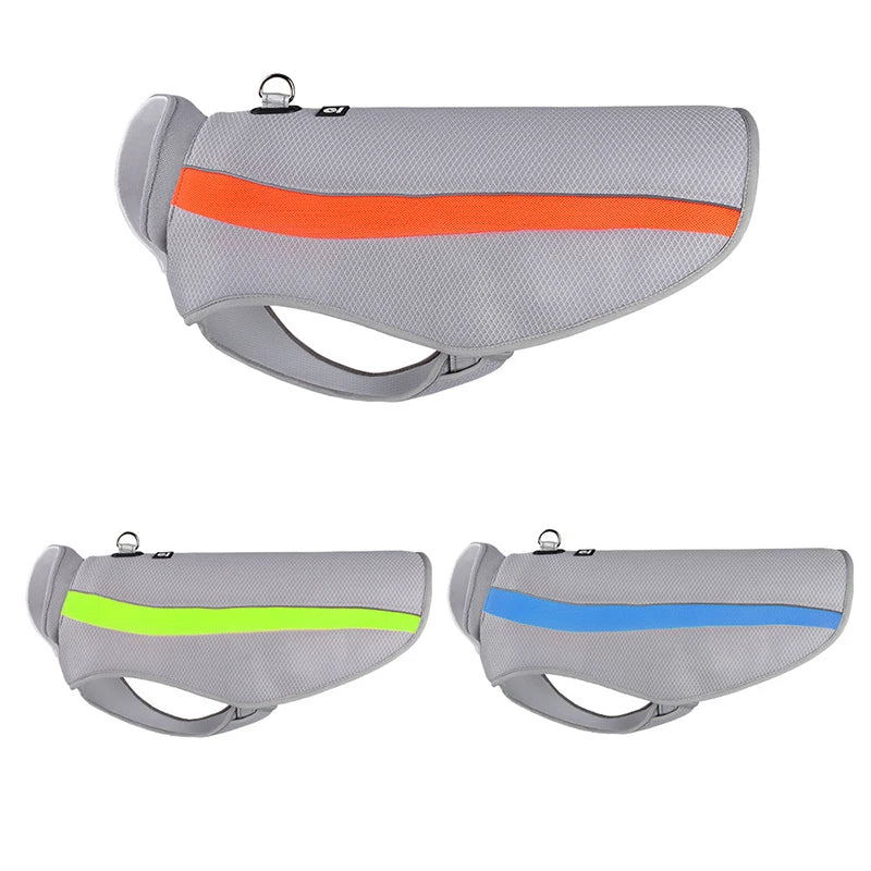 Evaporative Cooling Vest for Large Dogs Summer Pet Jacket With Ice Pocket Sunscreen Insulated Cooling Clothes OEM Wholesale