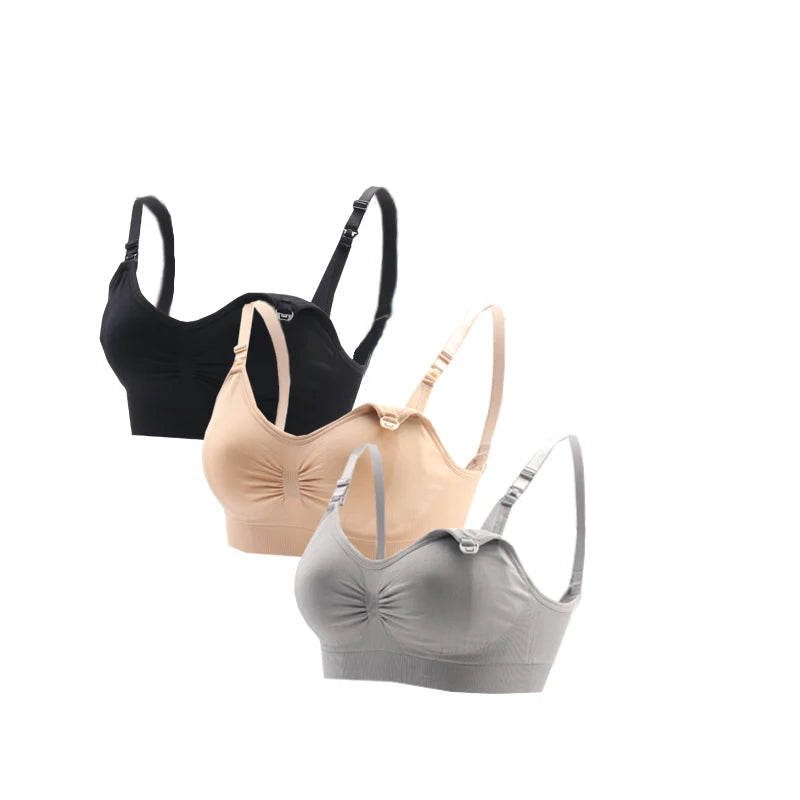 Factory Seamless Women's Comfortable Push up Wire Free Pregnant Woman Feeding Bra