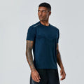 Janya Men's Custom Logo Gym Top Quick Dry Reflective Crew Neck Fitness Sports Shirt for Workout Jogging Top Selling Shorts