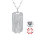 Dropshipping Hip Hop Jewelry Fashion 925 Sterling Silver Full Setting VVS Moissanite Diamond Tag Pendant Necklace