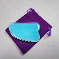 HY Crystal Crafts Natural Custom Body Opalite Jade Stone Scraping Massage Board Gem Gua Sha Tool Set skin massage roller