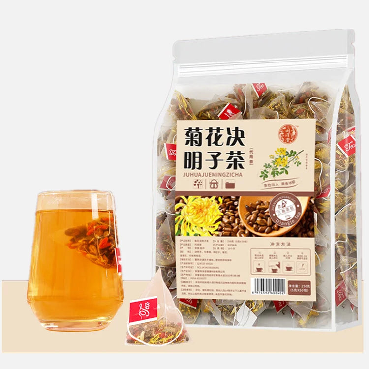 TZ002 Goji Berry Cassia Seed Liver Detox Tea Loose Bulk Health Tea in Sachets or Box Private Label Wholesale