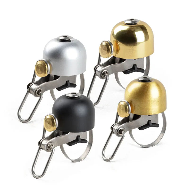 Retro Classical Bicycle Bell Loud Clear Sound Stainless Steel Handlebar Ring Horn Safety Cycling Warning Alarm Copper MTB