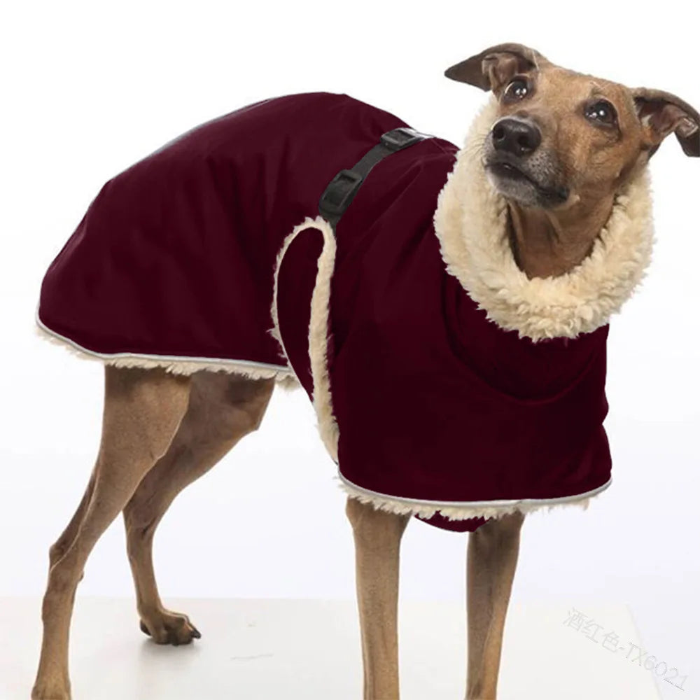 Wholesale Stocked Vent Winter Warm Thicken Puppy Medium Large Dog Jacket Coats Waterproof