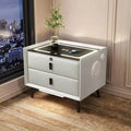 Light Luxury Nordic Style Smart Multifunctional Bedside Table Internet Celebrity Small Apartment Nightstand Wireless Charging