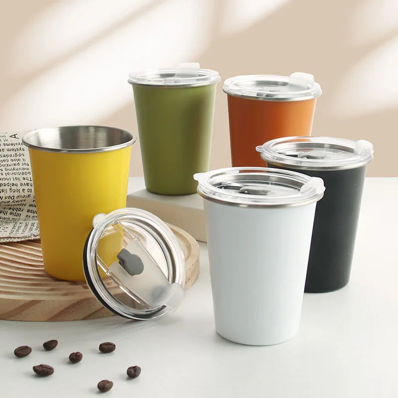 Wholesale 16oz New Tumbler Cups 500ml Single Wall Stackable Aluminum Beer Mug 400ml 600ml Cold Drinking Water Ceramic Cups