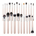 Luxury 24 Piece Makeup Brush Set with Pink Handle Private Label Available Ideal for Professional Artists and Beginners