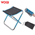 Woqi Outdoor Mini Aluminum Folding Foldable Portable Camping Simple Beach Fishing Stools