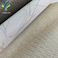 WIS Woven Leather Textured Weave Vinyl Fabric Backed Commercial Type I II 15oz Embossed PVC Hotel Wallpaper Wallcoverings