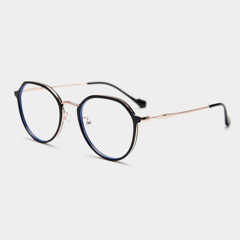 2023 Round Fashion Retro Unisex Cat Eye Full Glasses Frame Optical Spectacles CE UV400 High Standard Quality