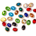 Luxury Kaftan Custom Dancewear Crystals Accessories Sew-On Flatback Rhinestones for Sewing Oval Loose Rhinestones