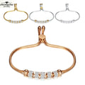 Stainless Steel Anti Tarnish Bracelet Thread Adjustable Snake Bracelet Luxury Women Stainless Steel Bangles CZ Bracelet Jewelry