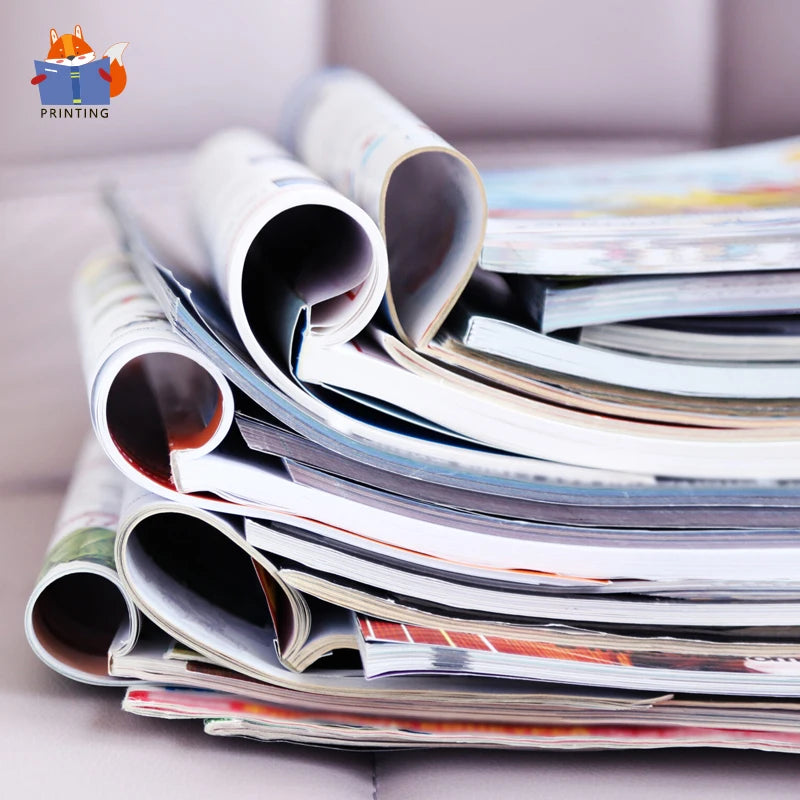 Custom Magazine Book Printing Colorful Perfect Binding Soft Catalogue Booklet with logo