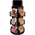 Birch Wood 360 Rotating Display Stand 3 Tier Rotating Sticker Display Stand for Vendors Sticker Display Stand Rack Organizer