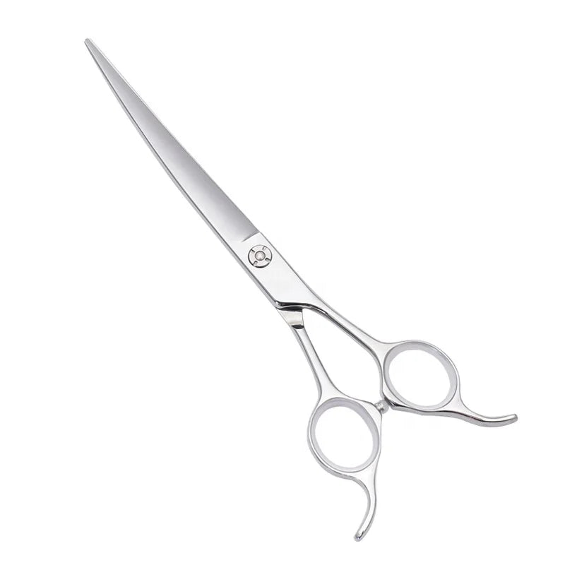 AF-70Q 7.0inch Curved Pet Beauty Scissors 30 Degree Professional Cat and Dog Beauty Scissors Trim Beauty Tool