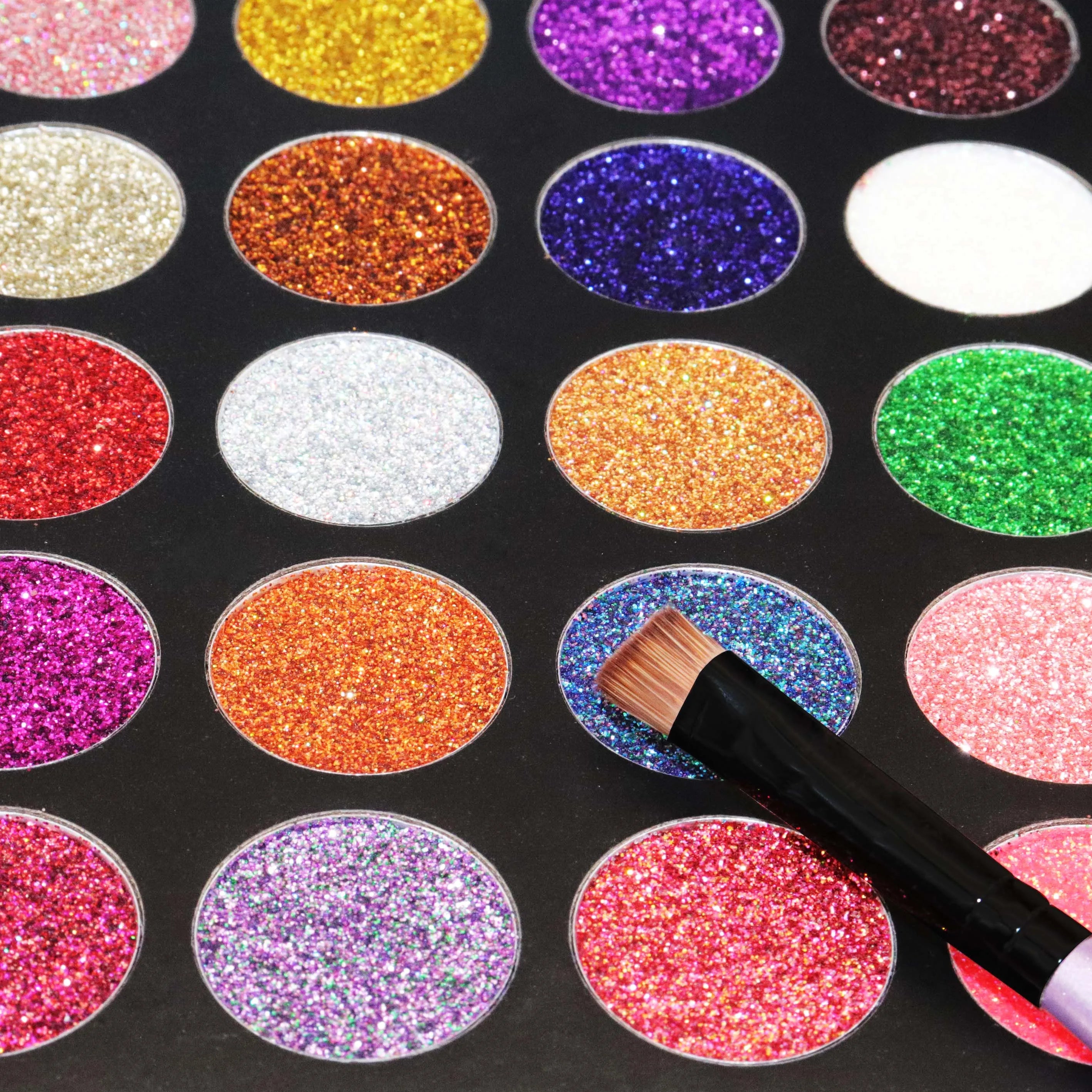 Private Label Wholesale 35 Color Glitter Pressed Eyeshadow Palette Make up Eye Shadow Pallette