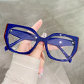 0617 Vintage Irregular Anti-blue Light Eyeglasses for Women 2024 New Fashion Eyewear Computer Cat Eye Glasses Frame Female