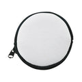 Factory Wholesale Blank Printed Round Coin Purse Waterproof Neoprene Small Wallet Mini Coin  Purse with Zipper