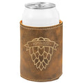 Personalized Waterproof Insulated Beverage Holder Reusable Beer Sleeve Custom Laserable Leatherette Can Cooler for Wedding Gifts