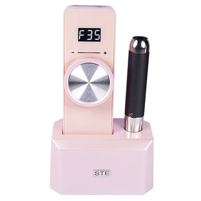 109 LED Pink Nail Drill Bit Holder USB 36W Electric Manicure Wireless Carbide Nail Drill