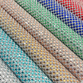 Fashion Self-Adhesive Crystal Strass Trimming Rhinestone Sheet 4*4 Square Glass Mesh Hot-Fix Technique