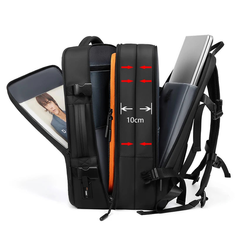 New Multifunction Backpack for Travelling Bagpack Mens Business Back Packs Laptop Travel Backpack Bag With USB Charging Port