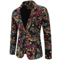 Custom New Multi-color Men's Casual Ethnic Style Printed Suit Nightclub Party Dress Blazers
