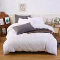 3pcs Eco-Friendly 300tc Microfiber Bedding Set Breathable Cooling Plain Duvet Cover Pillowcase Soft Relaxing All-Season MegaBDM