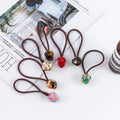 Qianjin Tulip Bud Gold Label Leather Headband Acetate Hair Rope High Ponytail Hair Accessory