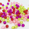 2025 Crystal Wholesale Transparent Colorful Faceted Beads Round Acrylic Beads