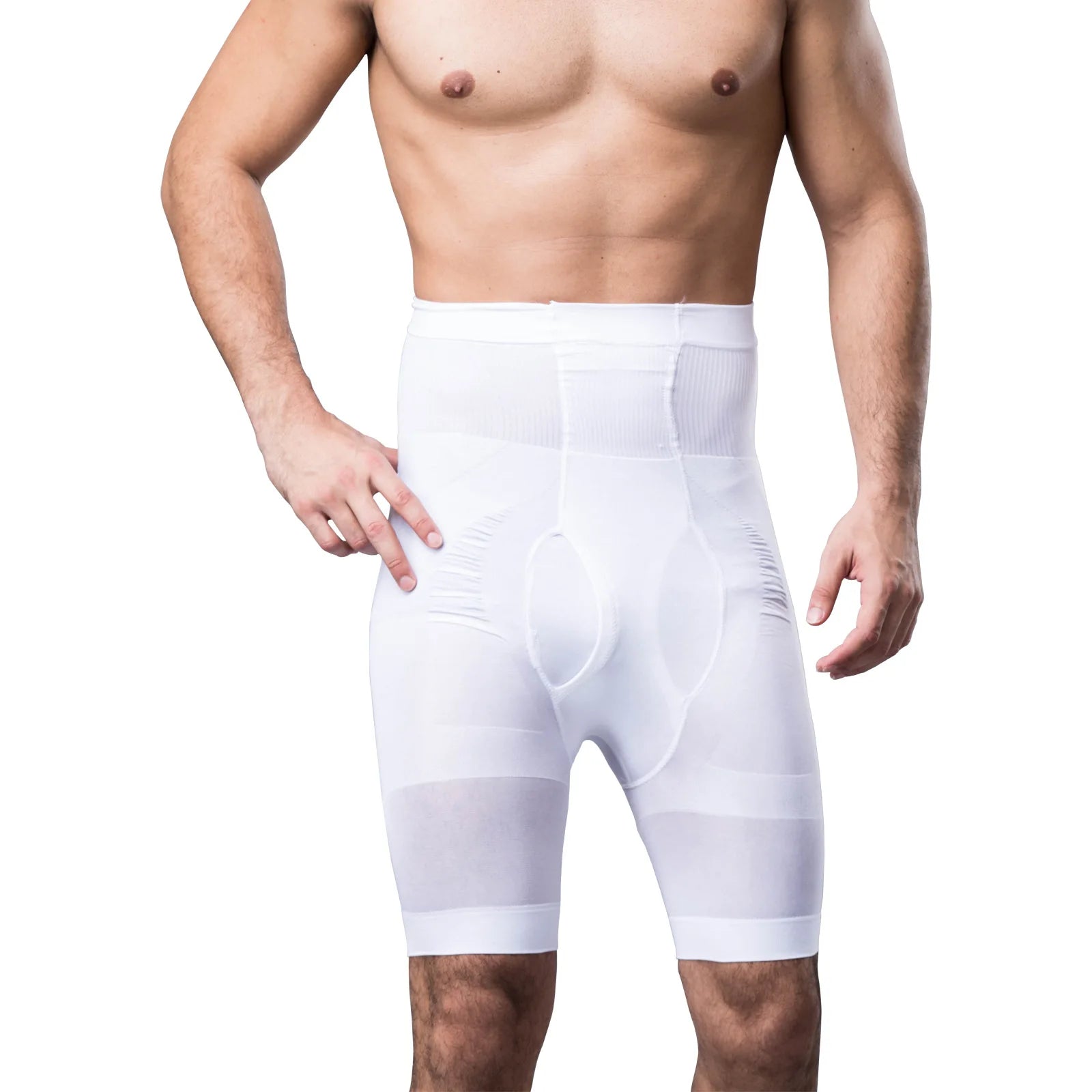 Compression High Waist Trainer Belly Slimming Shapewear Men Tummy Control Shorts