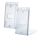 Bestom 1840-6500 Frosted Rigid Plastic Vertical 1Card Dispenser with Thumb-Notch ABS Hard Plastic Exhibition  ID Card Holder