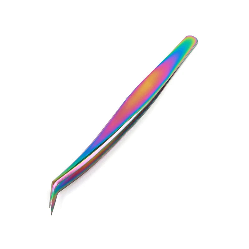 Wholesale Price Customizable Stainless Steel Tweezers for Individual Faux Mink Lash Extensions Eyelash Extension Tweezers
