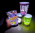 Custom 12oz 14oz 16oz LED Multi-Color Plastic for Flutes Water Activated Party Supplies 24-30 Hours Battery Life