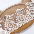 Cute Soft Good Quality White Cotton Mesh Lace Trim Border Embellishment LT2356B