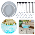 Early Riser Large DIY Crystal Resin Epoxy Coffee Table coaster Tray Jewelry Silicone Mold Home Decor Ornament Mouldings
