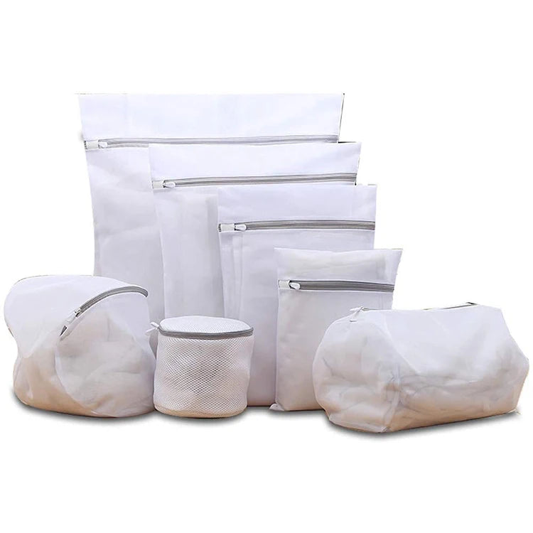 Large Travel Wash Bags Heavy Duty Drawstring Bag Ideal Machine Washable Polyester Mesh Laundry Bag