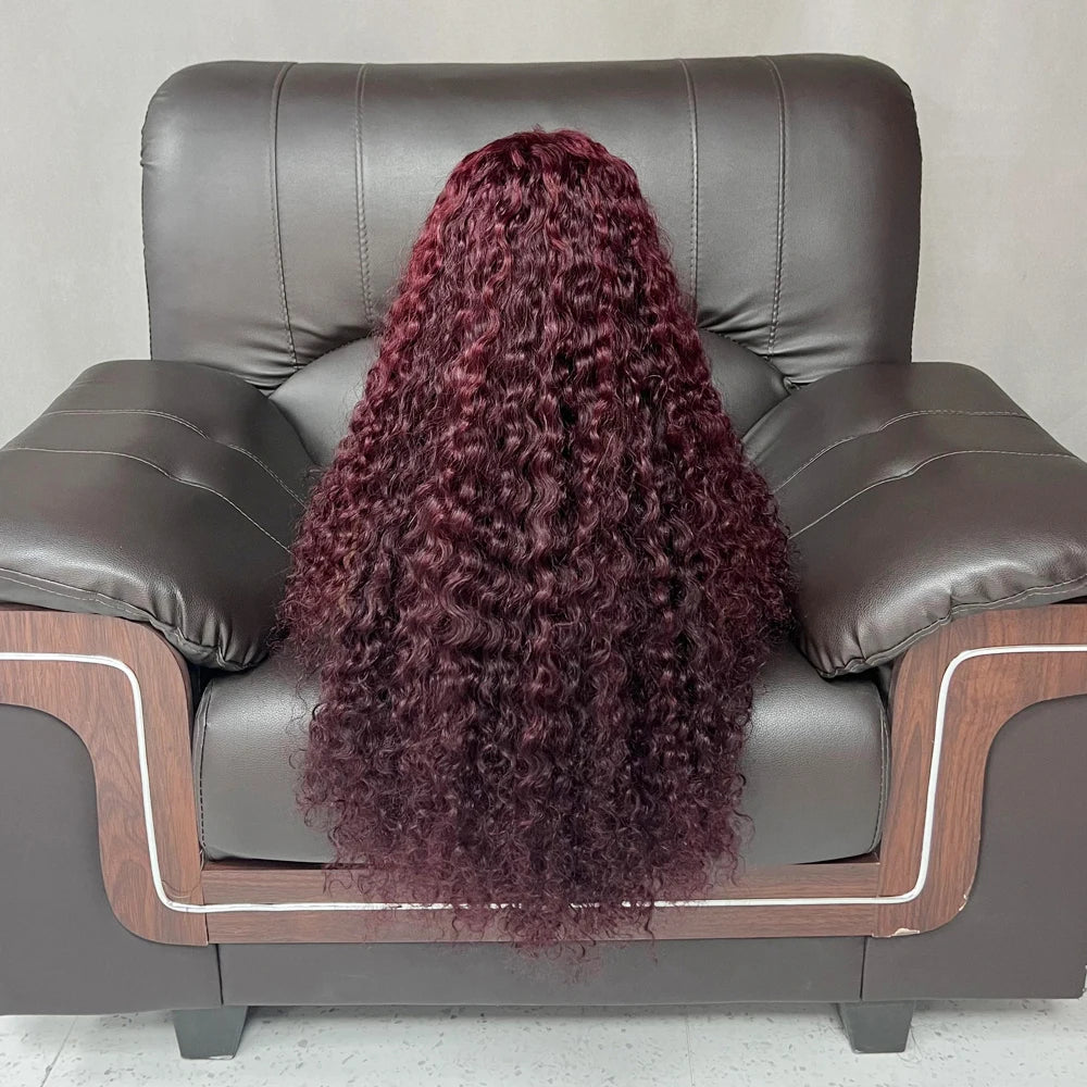 Bigsophy Black No Shedding Double Drawn Brazilian Hair26Inches Luxury Curly Frontal Lace Wholesale Wigs 100% Human Hair Vendors