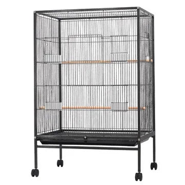 Large Metal Double Galvanized Birds Cage with Plastic Trays Metal Parrot Bird Cage Breeding Animal Cages