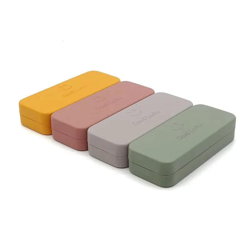Wholesale Custom Logo Metal Optical Glasses Case New Style Chinese PU Rectangle Shape Price