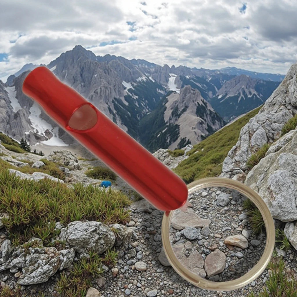 Custom Logo Promotional Portable Aluminum Alloy Whistle Keychain Outdoor Safety in All Colors Ready to Ship